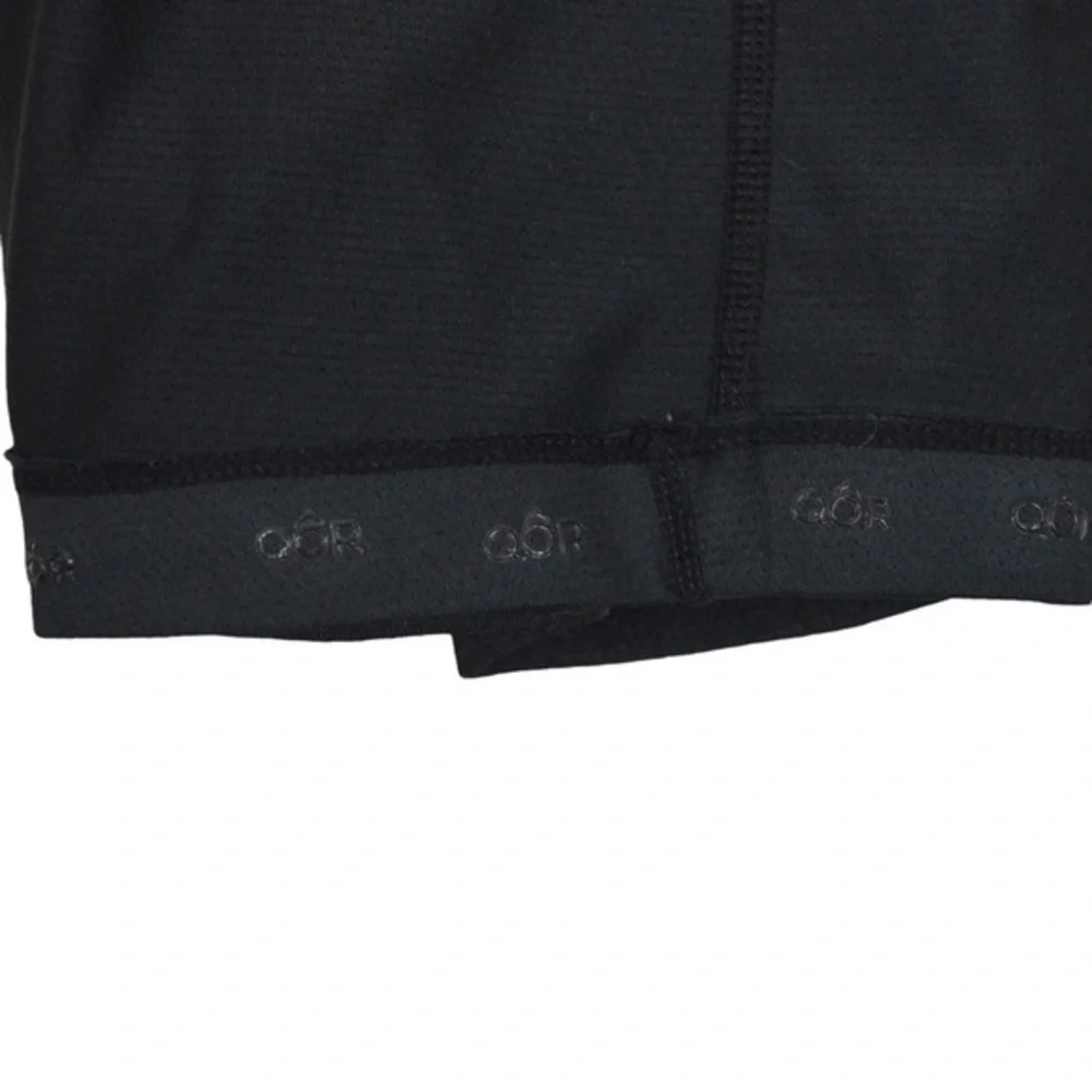 QOR Men’s Padded Cycling Shorts, Deep Charcoal Gray/Black -‎ Size Small